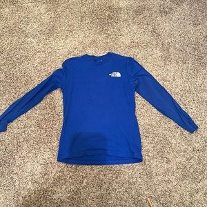Blue men's medium north face long sleeve